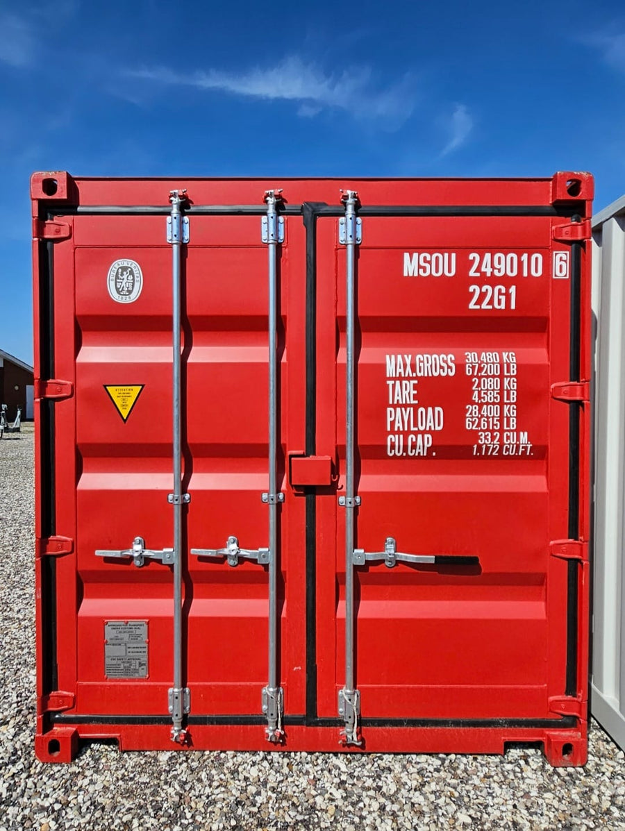 Lækker ny 20 fods container i RAL 3001