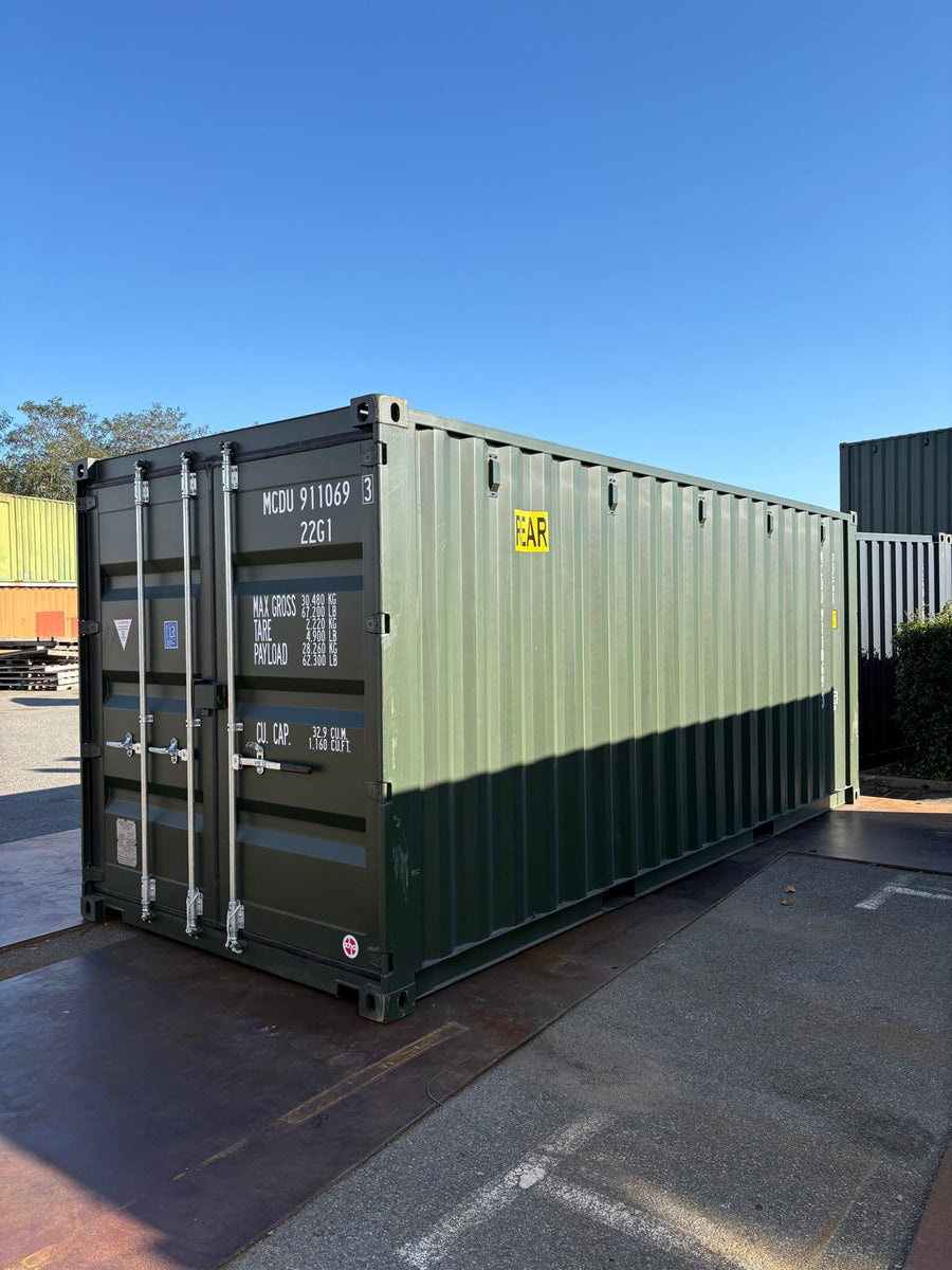 20 fods Dry Double Door-container – 1 gang