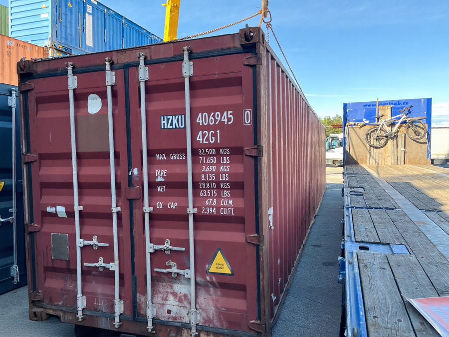 Brugt 40 fods skibscontainer