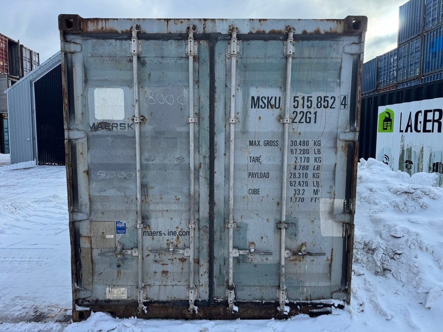 Brugt 20 fods skibscontainer