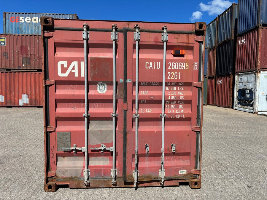 Brugt 20 fods container - Vind- og vandtæt
