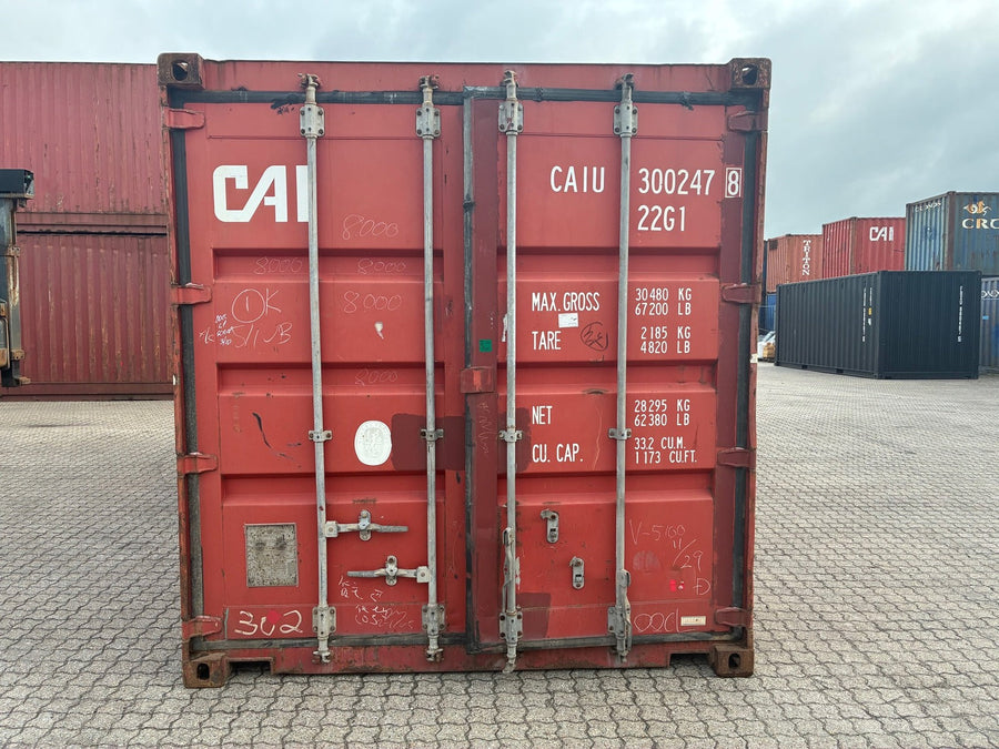Brugt 20 fods container - Vind- og vandtæt