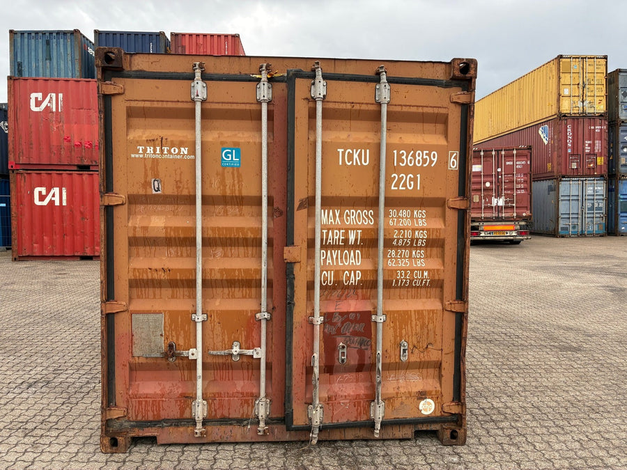 Brugt 20 fods standard skibscontainer – Klar til brug