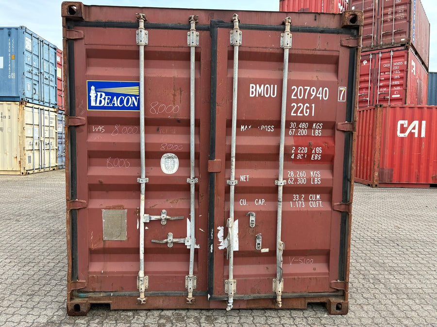 Brugt 20 fods standard skibscontainer – Klar til brug